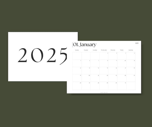2025 Monthly Calendar - Full Size