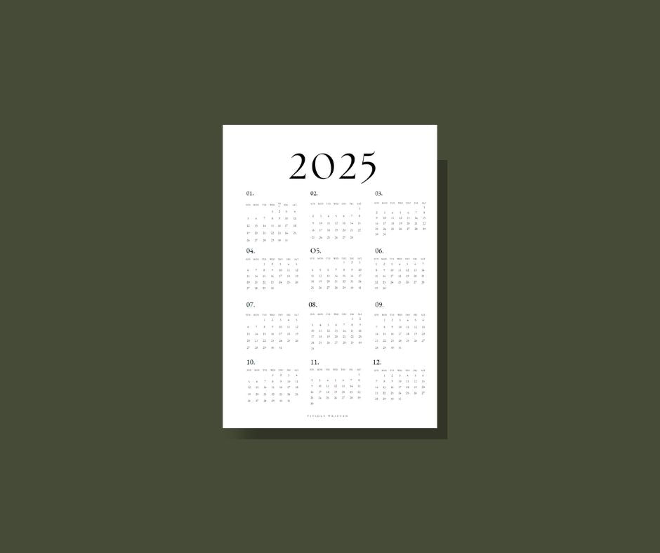 Dashboard | Yearly Calendar Card