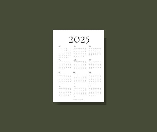Dashboard | Yearly Calendar Card