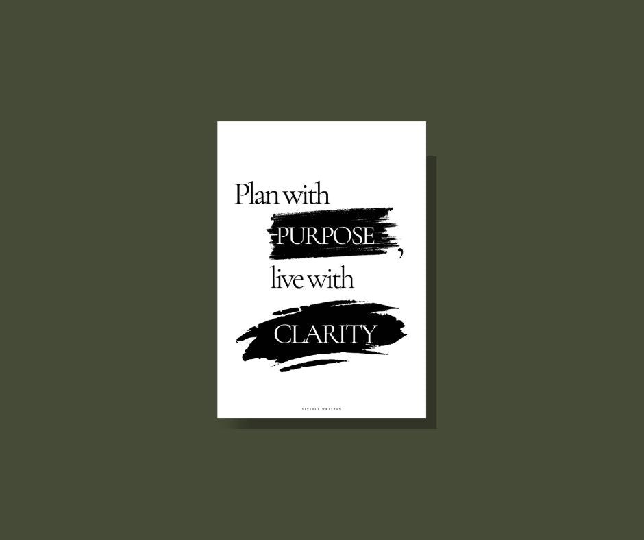Dashboard | Plan with Purpose